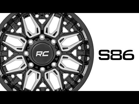 Rough Country 96 Series Wheel | One-Piece | Gloss Black | 20x9 | 6x5.5 |  -12mm