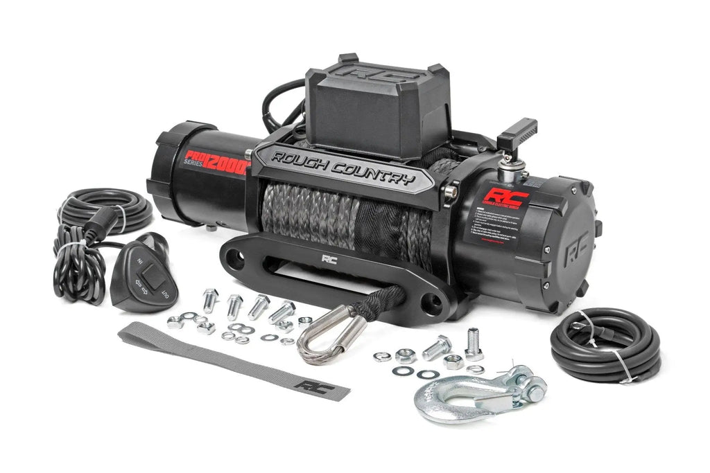 12000-Lb Pro Series Winch | Synthetic Rope Rough Country
