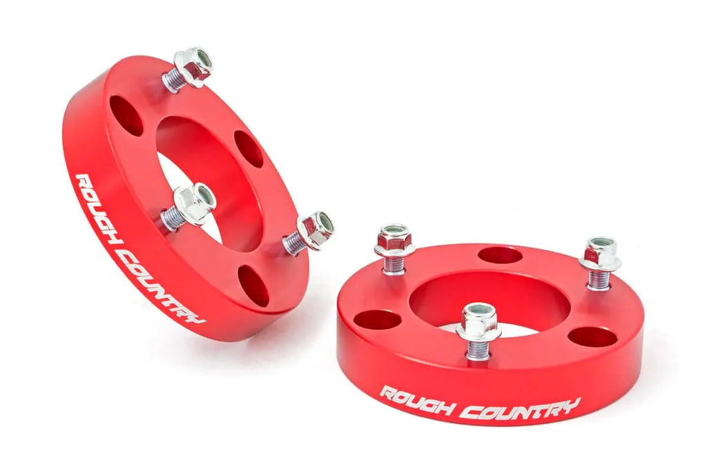 2 Inch Leveling Kit | Red Spacers | Nissan Titan 2WD/4WD (04-23) Rough Country