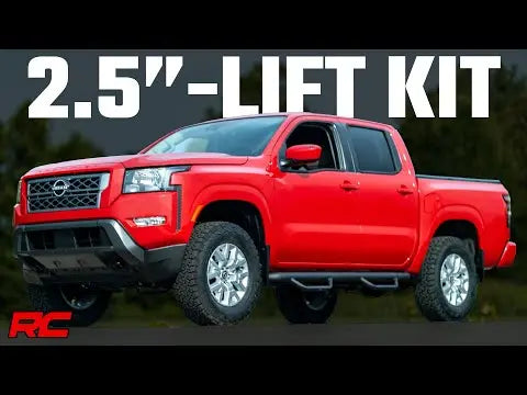 2.5 Inch Leveling Kit | Red Spacers | Nissan Frontier (05-23)/Xterra (05-15) Rough Country