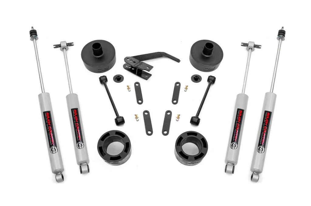 2.5 Inch Lift Kit | Spacers | N3 | Jeep Wrangler JK  (2007-2018) Rough Country