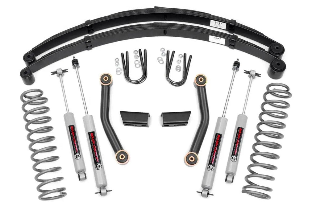 3 Inch Lift Kit | Series II | RR Springs | Jeep Cherokee XJ (84-01) Rough Country