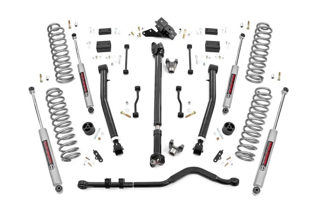 3.5 Inch Lift Kit | Adj Lower | FR D/S | Jeep Wrangler JL Rubicon (18-23) Rough Country
