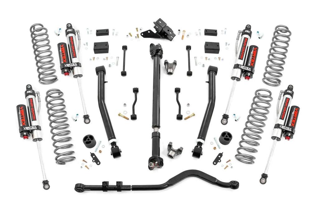 3.5 Inch Lift Kit | Adj Lower | FR D/S | Vertex | Jeep Wrangler JL (18-23) Rough Country