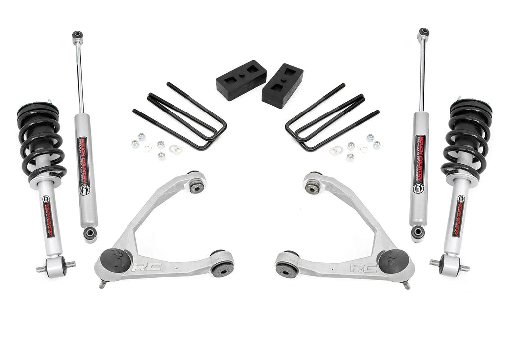 3.5 Inch Lift Kit | Cast Steel | N3 Strut | Chevy/GMC 1500 (07-13) Rough Country