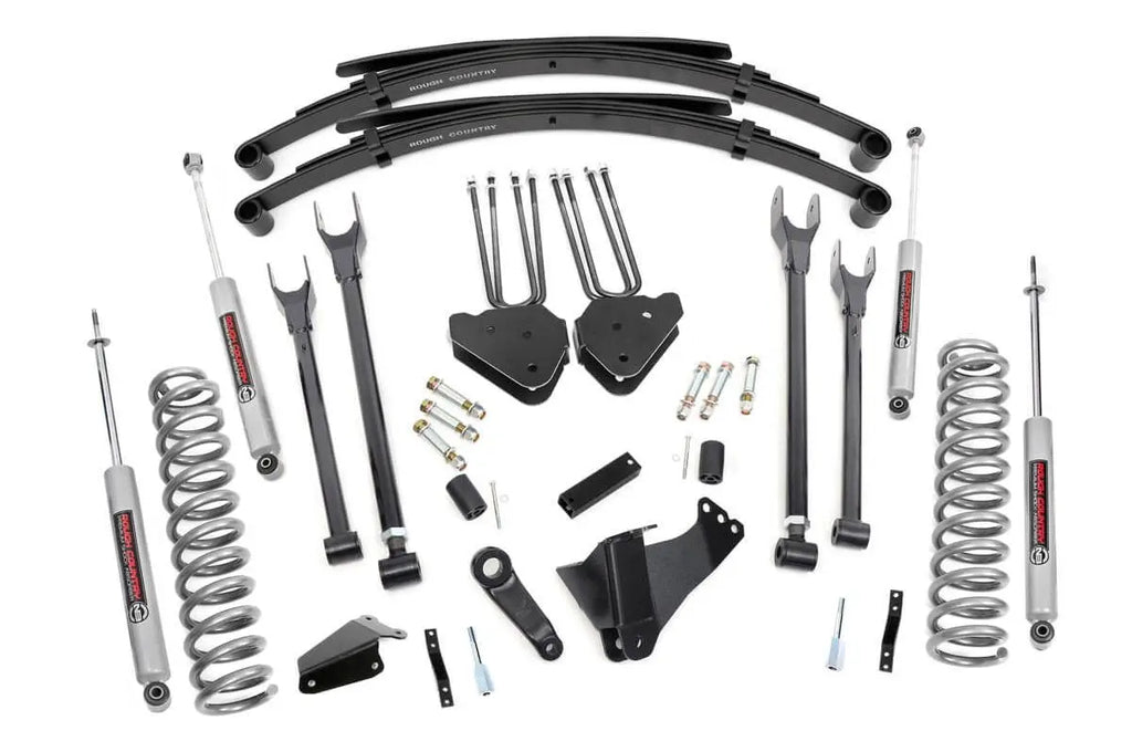 6 Inch Lift Kit | Gas | 4 Link | RR Spring | Ford F-250/F-350 Super Duty (05-07) Rough Country