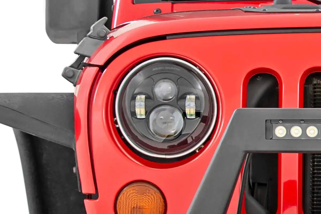 7 Inch Headlight | Pair | Jeep Wrangler JK (07-18)/Wrangler TJ (97-06) Rough Country