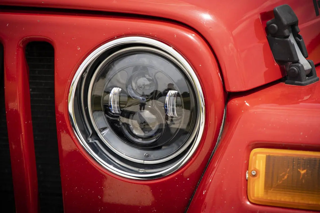 7 Inch Headlight | Pair | Jeep Wrangler JK (07-18)/Wrangler TJ (97-06) Rough Country