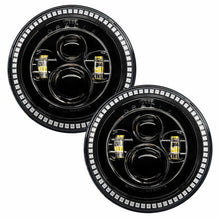 Load image into Gallery viewer, Oracle 7in High Powered LED Headlights - Black Bezel - ColorSHIFT No Controller SEE WARRANTY