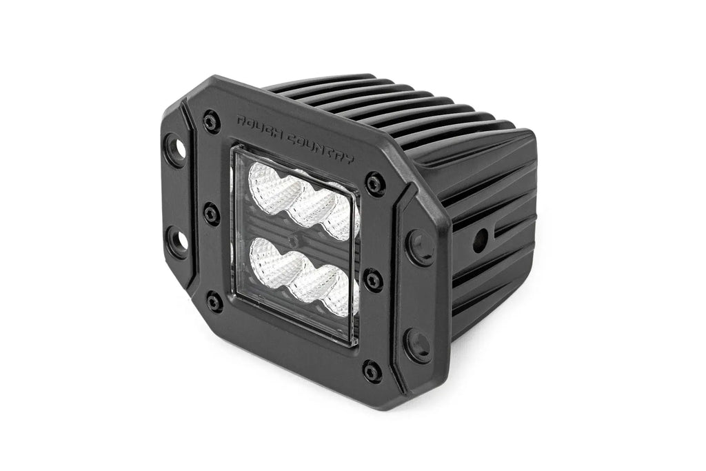 Black Series LED | 2" Pair | Flood | Flush Mount Rough Country
