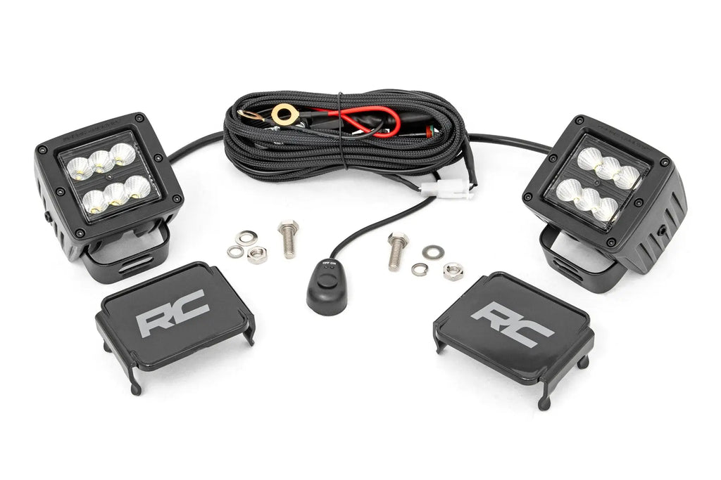 Black Series LED | 2" Pair | Flood Rough Country
