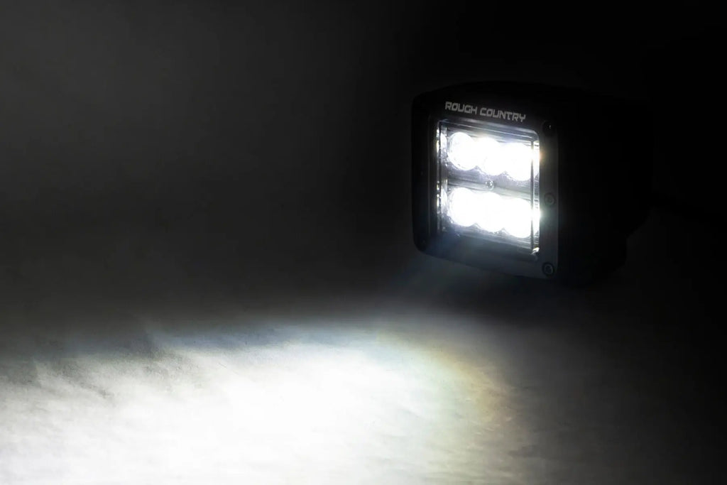Black Series LED | 2" Pair | Flood Rough Country