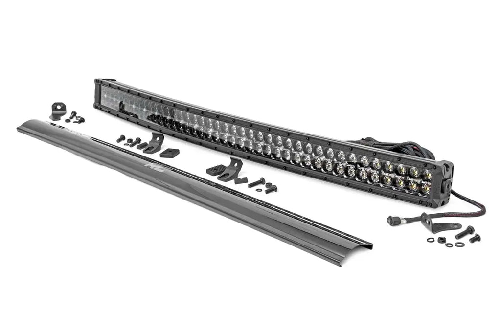 Black Series LED | 40 Inch Light| Curved Dual Row | White DRL Rough Country