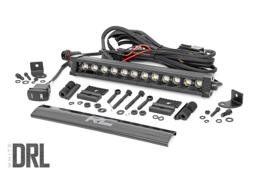 Black Series LED Light Bar | Cool White DRL | 12 Inch | Single Row Rough Country