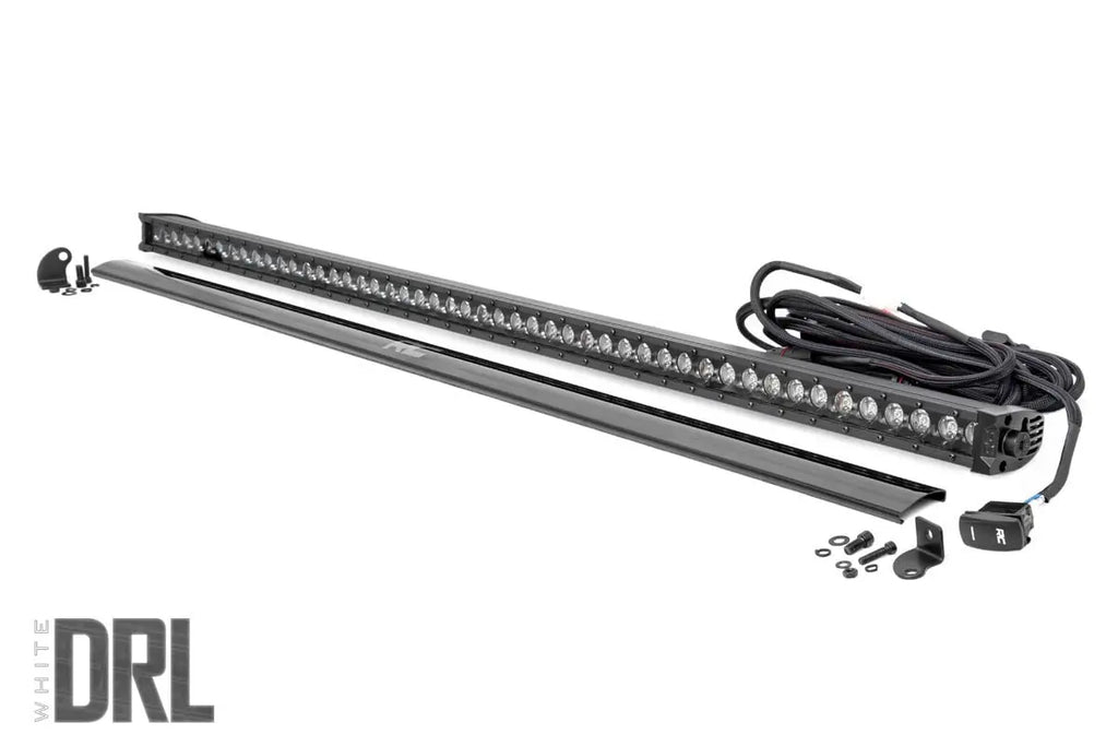 Black Series LED Light Bar | Cool White DRL | 50 Inch | Single Row Rough Country