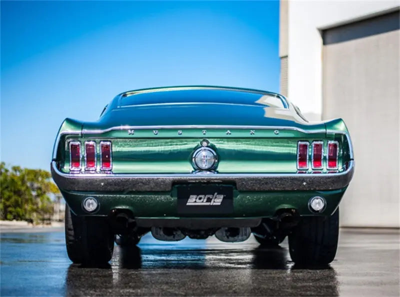 Borla CrateMuffler Ford 5.0L Coyote ATAK 2.5in Offset/Center 12in x 6in x 10.34in Muffler Borla