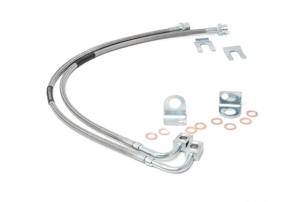 Brake Lines | Stainless | Front | 4-6 Inch Lift | Jeep Wrangler JK (07-18) Rough Country