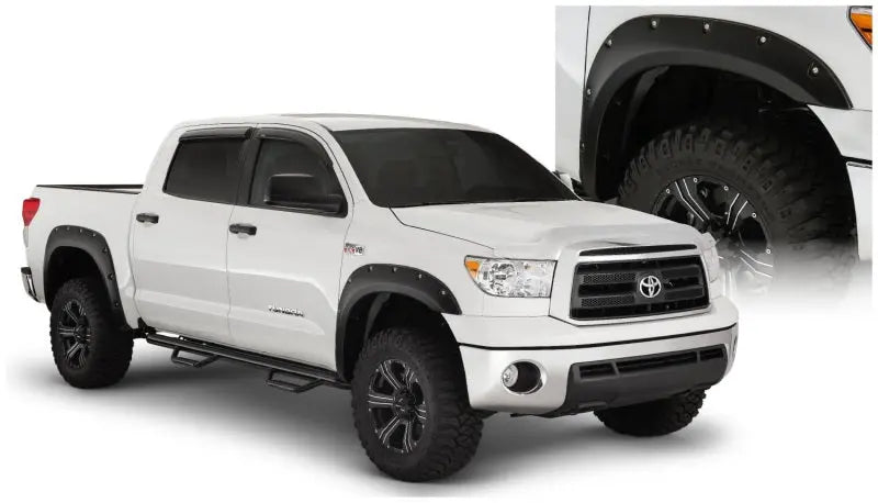 Bushwacker 07-13 Toyota Tundra Fleetside Pocket Style Flares 4pc 97.6/78.7/66.7in Bed - Black Bushwacker