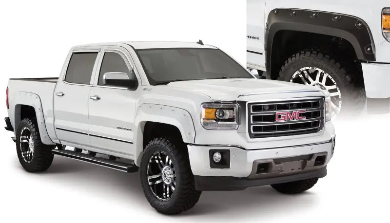 Bushwacker 14-15 GMC Sierra 1500 Fleetside Boss Pocket Style Flares 4pc 69.3/78.8/97.6in Bed - Black Bushwacker
