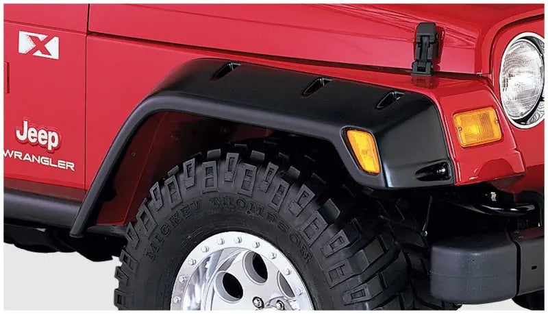 Bushwacker 97-06 Jeep TJ Max Pocket Style Flares 2pc - Black Bushwacker