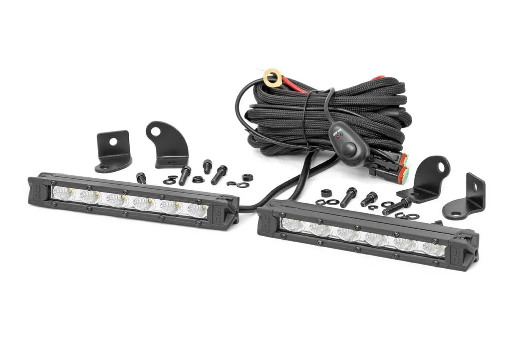 Chrome Series LED | 6" Pair | Slim Line Rough Country