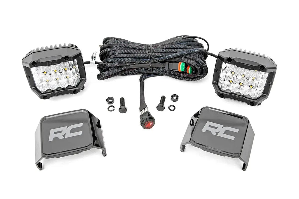 Chrome Series LED Light Pair | 3 Inch | Wide Angle Osram Rough Country