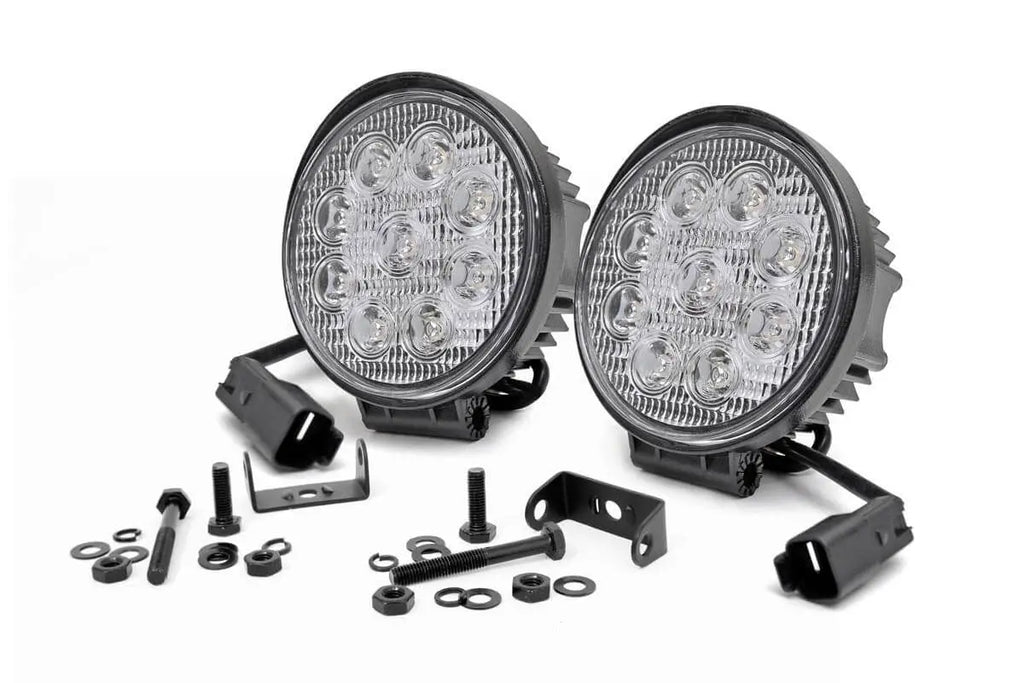 Chrome Series LED Light Pair | 4 Inch | Round Rough Country