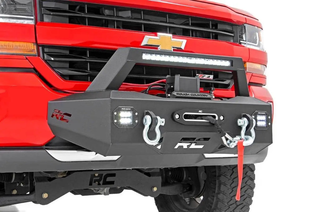 EXO Winch Mount Kit | Chevy Silverado 1500 2WD/4WD (2007-2018) Rough Country