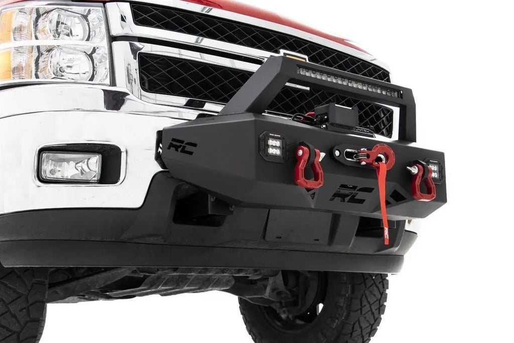 EXO Winch Mount Kit | Chevy Silverado 2500 HD/3500 HD (11-19) Rough Country