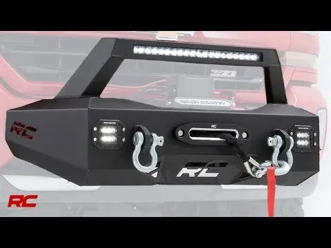EXO Winch Mount Kit | Chevy Silverado 2500 HD/3500 HD (11-19) Rough Country
