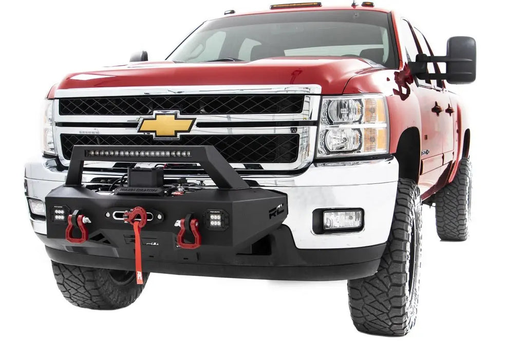 EXO Winch Mount Kit | Chevy Silverado 2500 HD/3500 HD (11-19) Rough Country