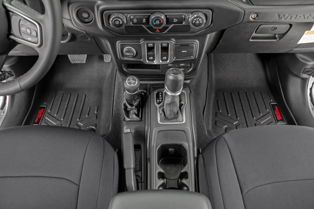 Floor Mats | FR | 2 Door | Jeep Gladiator JT (20-23)/Wrangler JL (18-23) Rough Country