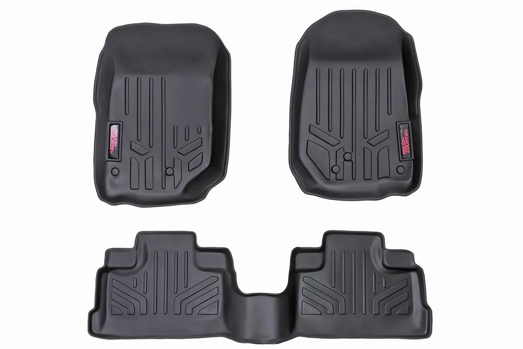 Floor Mats | FR & RR | 4 Door | Jeep Wrangler JK 4WD (2014-2018) Rough Country