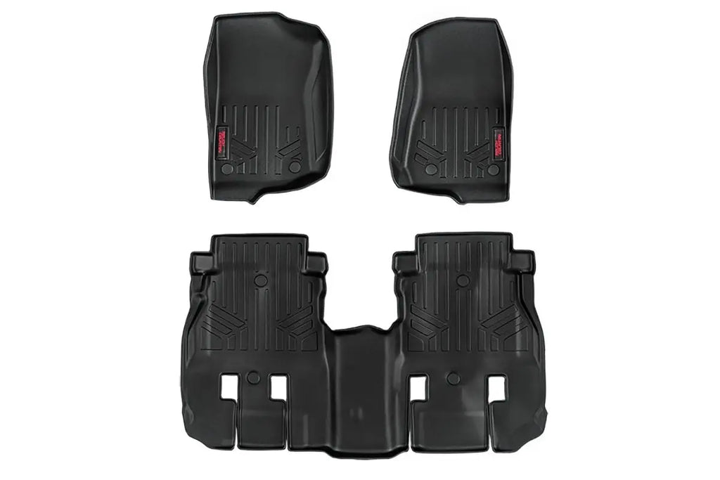Floor Mats | FR & RR | 4 Door | Jeep Wrangler JL 4WD (2018-2023) Rough Country