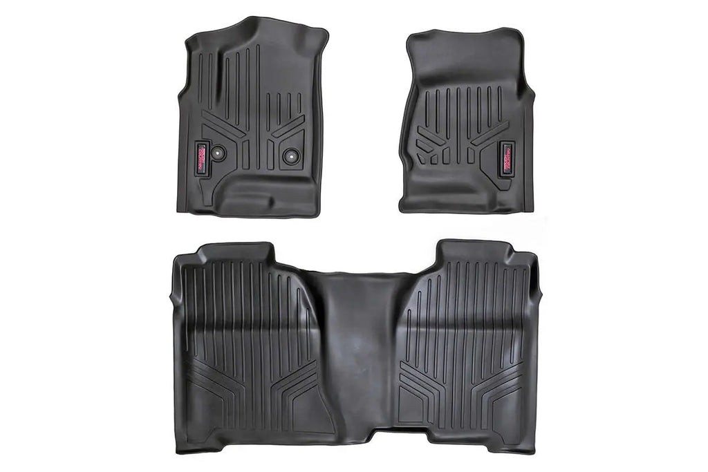 Floor Mats | FR & RR | Crew Cab | Chevy/GMC 1500/2500HD/3500HD 2WD/4WD Rough Country