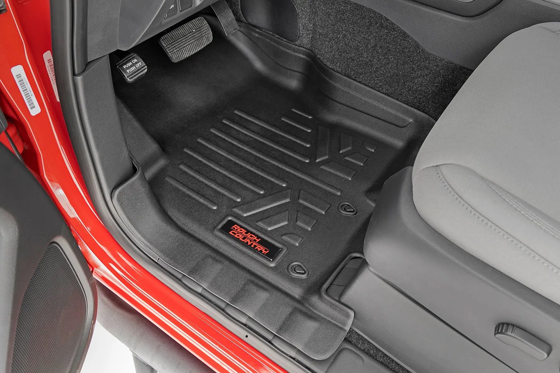 Rough Country Heavy Duty Floor Mats Front/Rear-08-20 Nissan Frontier Crew  Cab (M-80513)