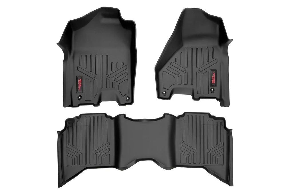 Floor Mats | FR & RR | Crew Cab | Ram 1500 2WD/4WD (2012-2018 & Classic) Rough Country