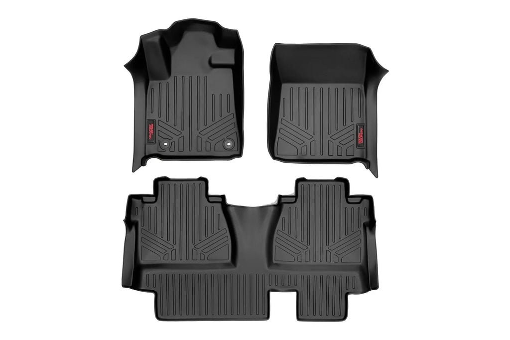Floor Mats | FR & RR | Double Cab | Toyota Tundra 2WD/4WD (14-21) Rough Country