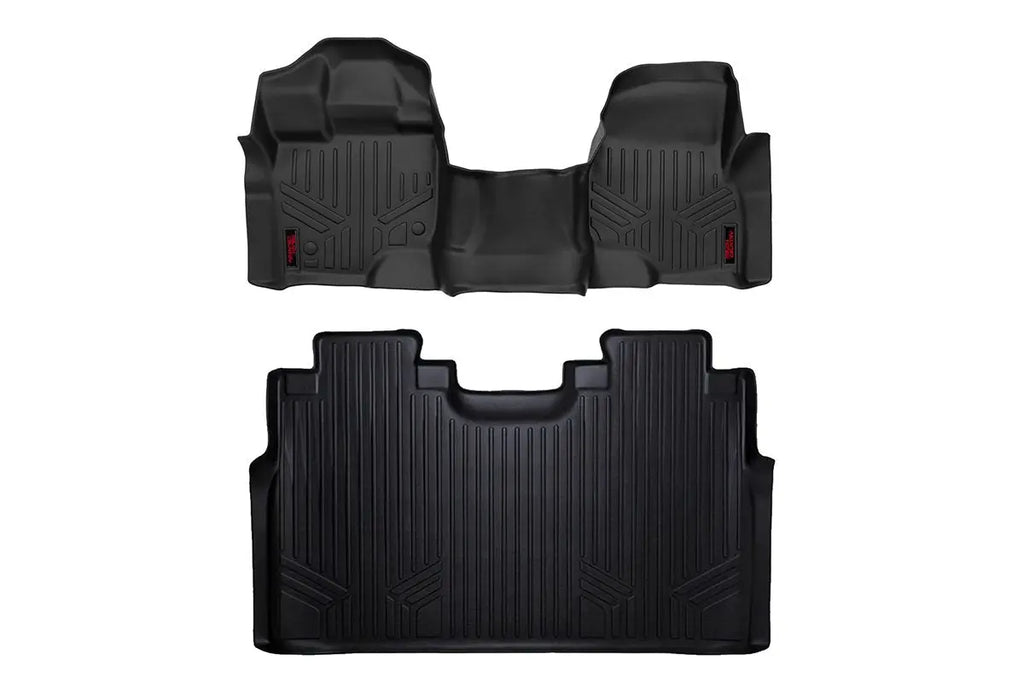Floor Mats | FR & RR | Over Hump | Ford F-150 (15-23)/F-150 Lightning (2022) Rough Country