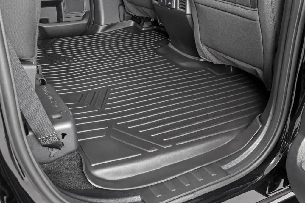 Floor Mats | FR & RR | Over Hump | Ford F-150 (15-23)/F-150 Lightning (2022) Rough Country