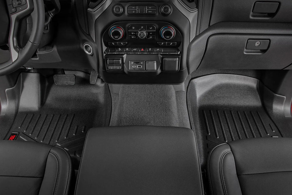 Floor Mats | FR and RR | FR Bucket | Crew | Chevy/GMC 1500/2500HD/3500HD (19-23) Rough Country