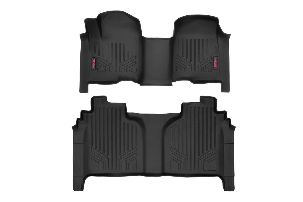 Floor Mats | FR and RR | OV Hump | Crew | Chevy/GMC 1500/2500HD/3500HD (19-23) Rough Country