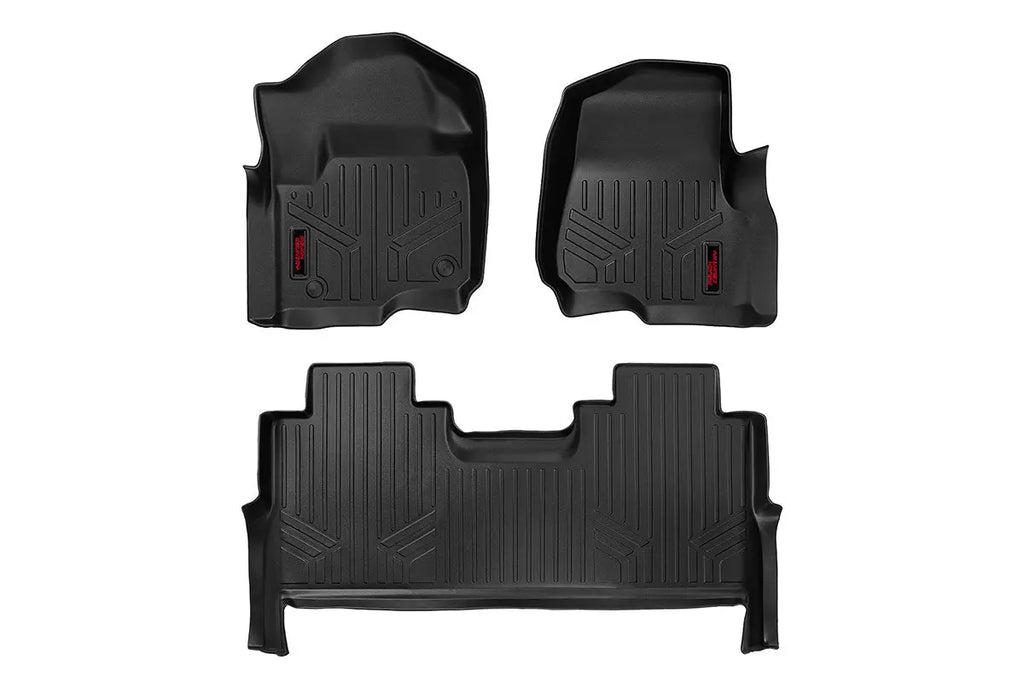 Floor Mats | Front and Rear | Ford F-250 Super Duty (17-23)/F-350 Super Duty (17-23) Rough Country