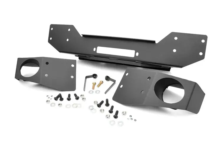 Front Hybrid Stubby Bumper | Fog Mounts | Jeep Wrangler JK  (07-18) Rough Country