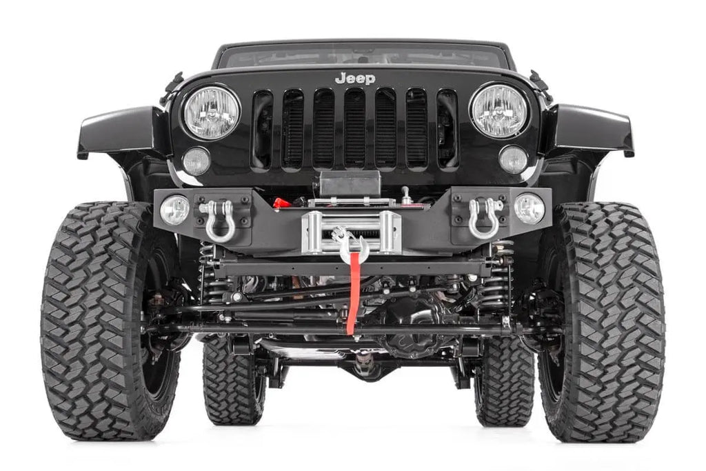 Front Hybrid Stubby Bumper | Fog Mounts | Jeep Wrangler JK  (07-18) Rough Country