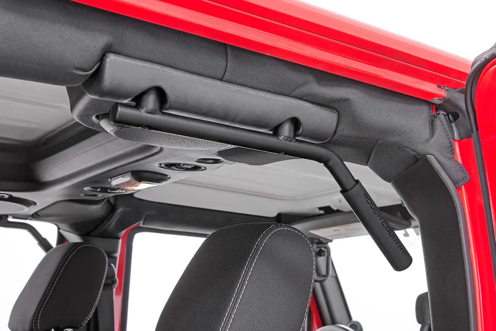 Grab Handles | Steel | FR & RR | Black | Jeep Wrangler JK  (07-18) Rough Country