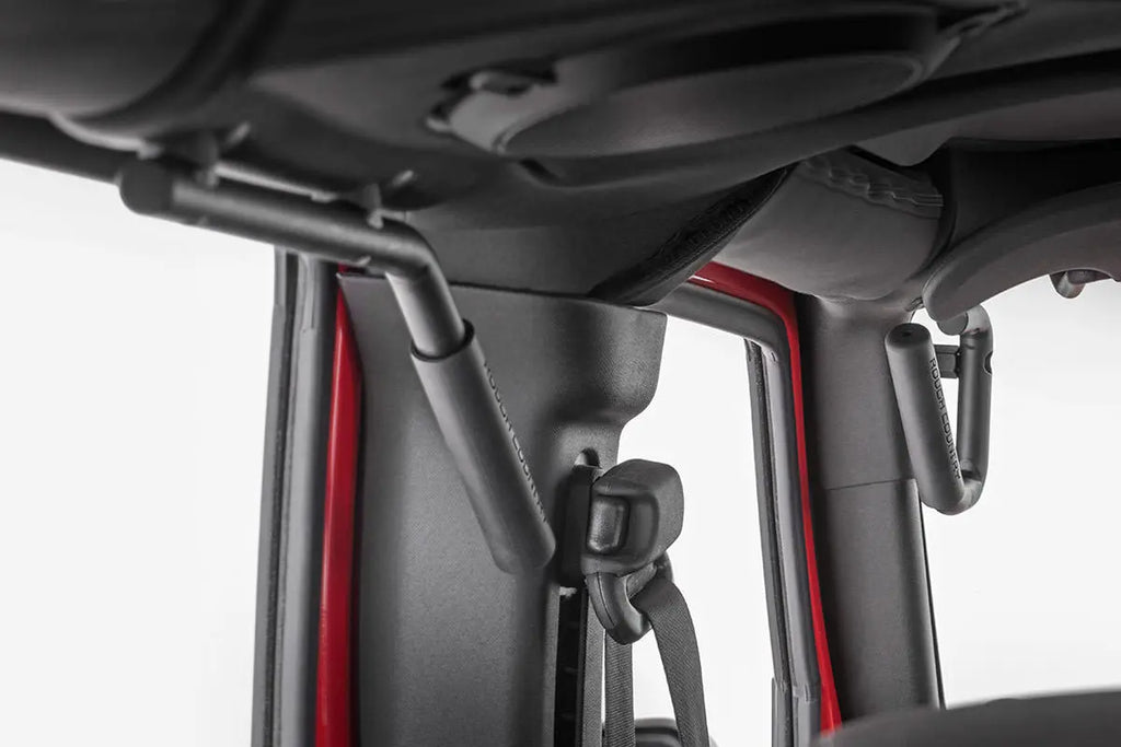 Grab Handles | Steel | FR & RR | Black | Jeep Wrangler JK  (07-18) Rough Country