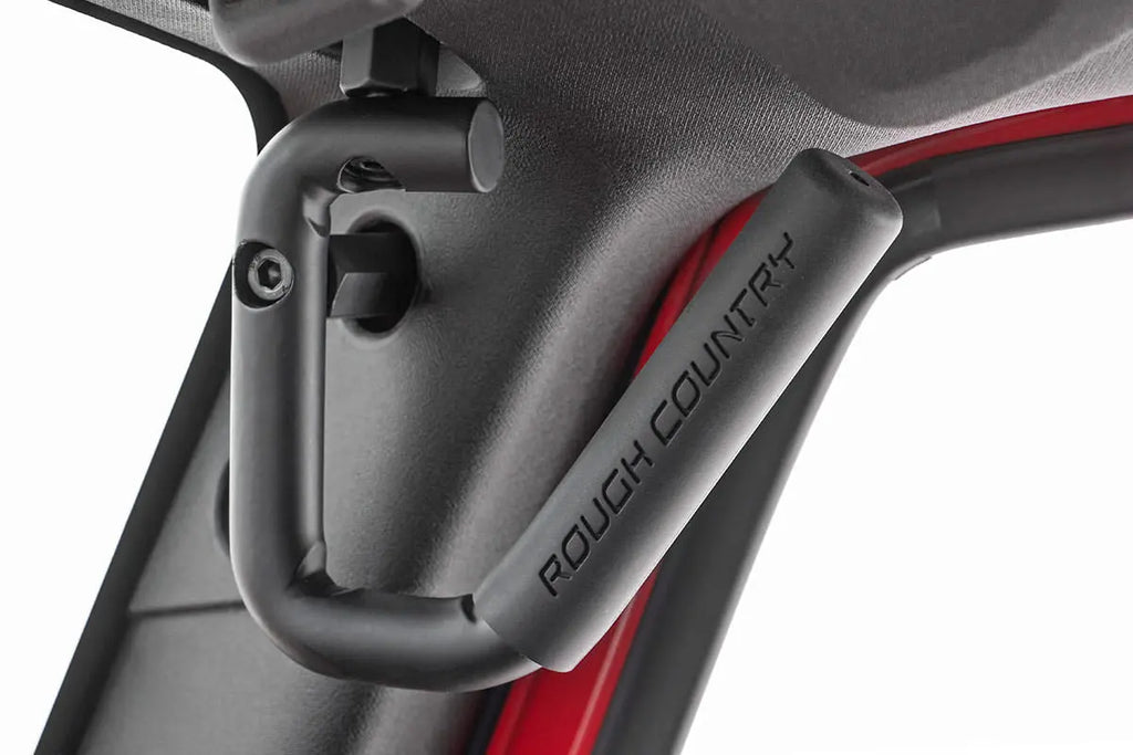 Grab Handles | Steel | Front | Black | Jeep Wrangler JK  (2007-2018) Rough Country
