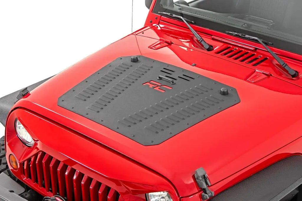 Hood Louver with RC Logo | Jeep Wrangler JK  (2007-2018) Rough Country