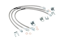 Load image into Gallery viewer, Jeep Front &amp; Rear Stainless Steel Brake Lines | 4-6in Lifts (XJ/YJ/TJ) Rough Country